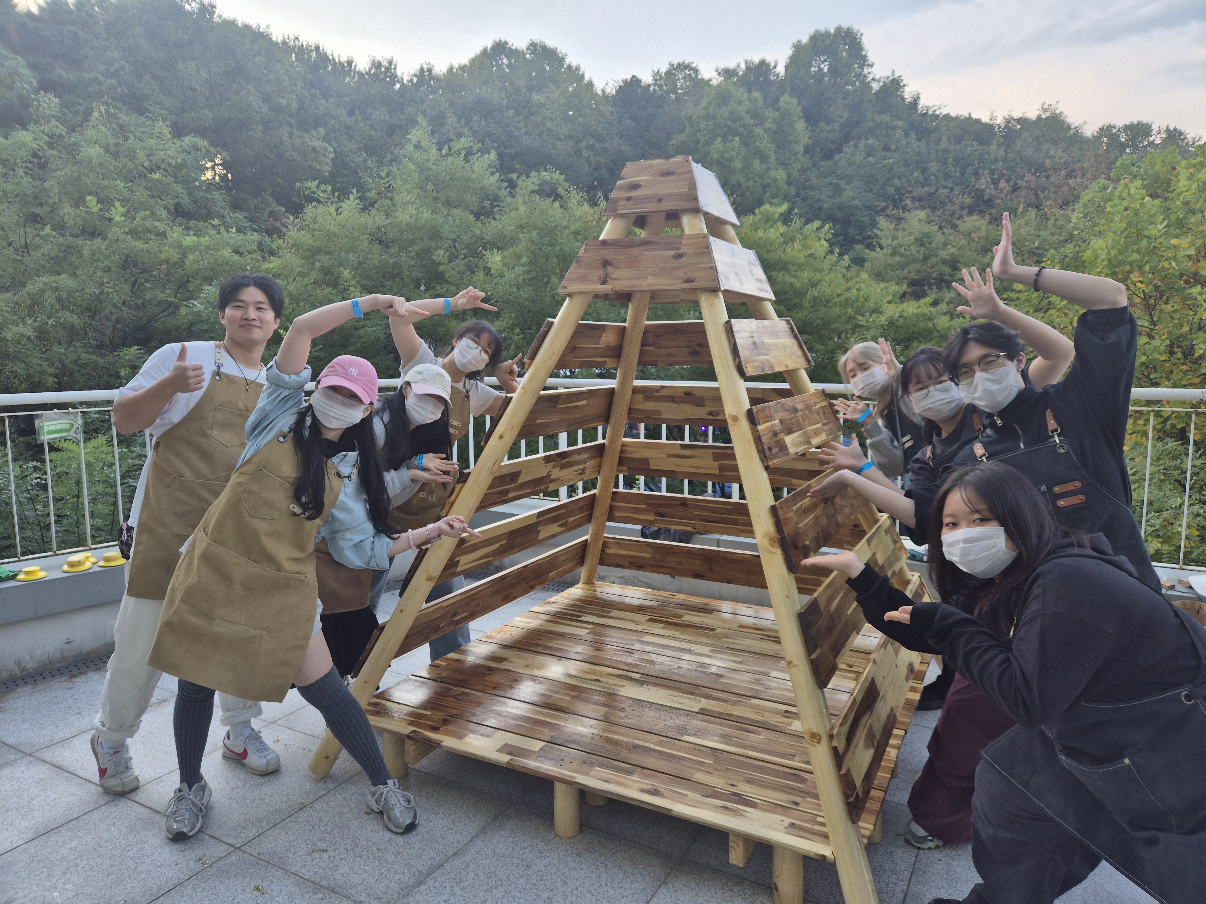 청년공예활동가 열매 목공 집중교육 - Wood Teeoee 제작 이미지