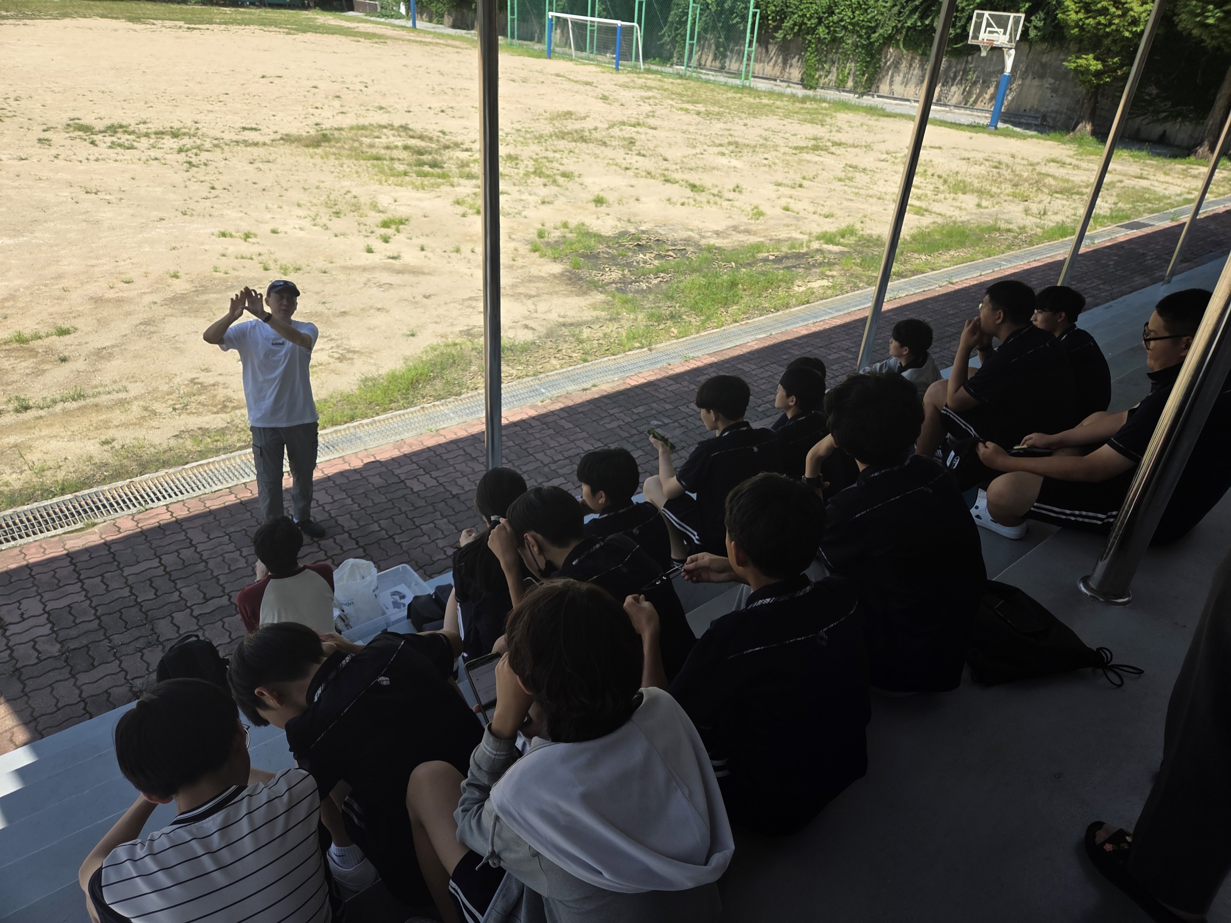 하늘을 나는 우리학교(부일중) 드론 영상촬영 이미지
